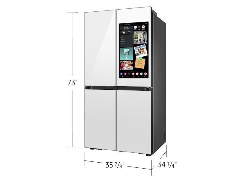 Bespoke 4-Door Flex™ Refrigerator (29 cu. ft.) with AI Family Hub™+ and AI Vision Inside™ in White Glass