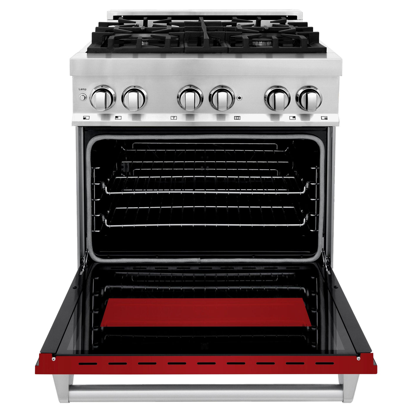 ZLINE 30 in. Dual Fuel Range with Gas Stove and Electric Oven in Stainless Steel (RA30) [Color: Blue Matte]