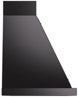 Nostalgie 30 Inch Glossy Black Wall Mount Convertible Range Hood