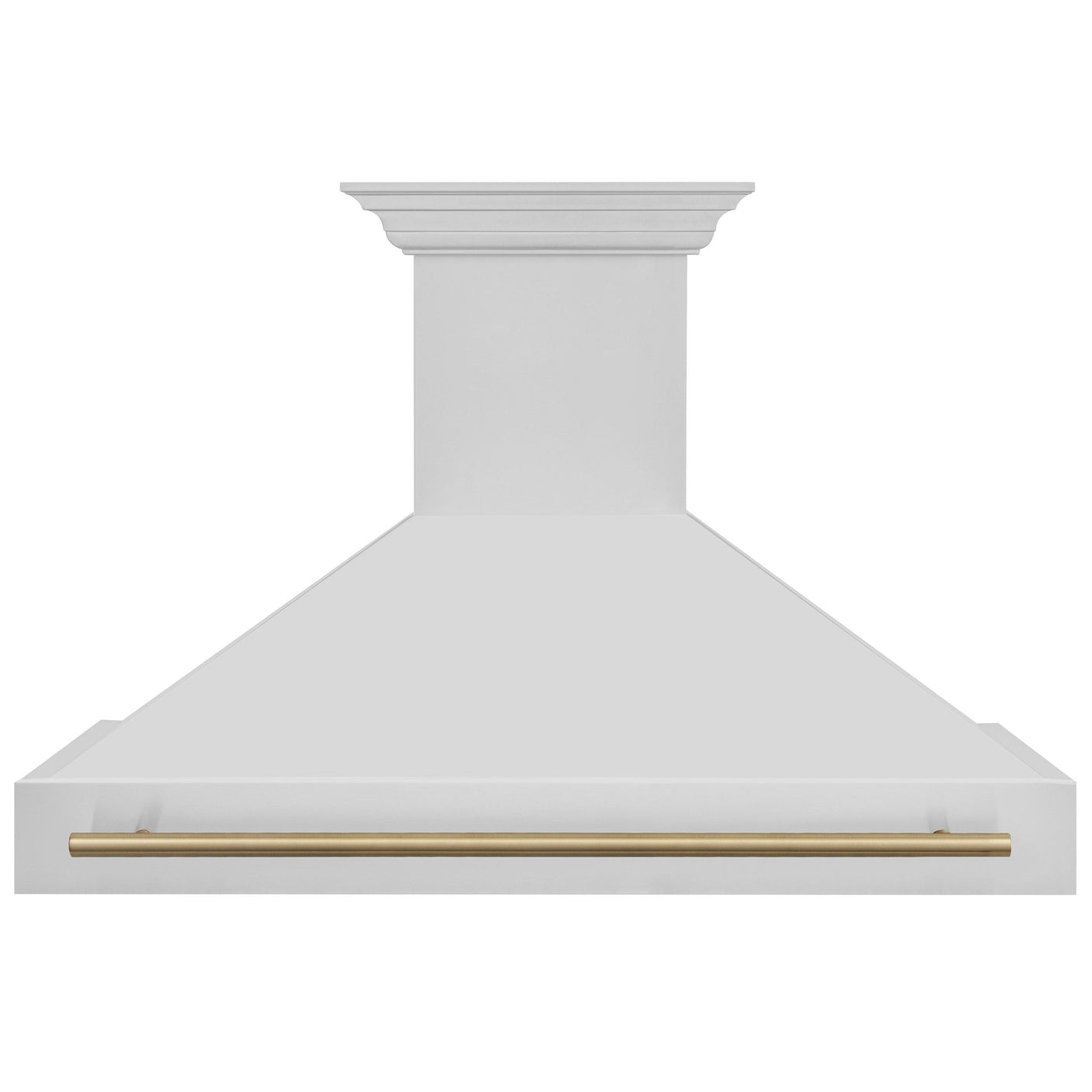 ZLINE 48 in. Autograph Edition Stainless Steel Range Hood with Stainless Steel Shell and Accented Handle (8654STZ-48) [Color: Champagne Bronze]