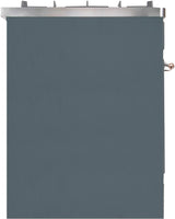 Majestic II 30 Inch Electric Freestanding Range in Blue Grey with Copper Trim