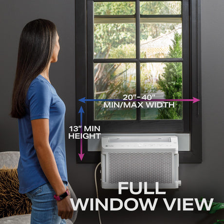 GE Profile ClearView™ ENERGY STAR® 12,200 BTU Inverter Smart Ultra Quiet Window Air Conditioner for Large Rooms up to 550 sq. ft.