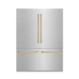 Autograph Refrigerator with Internal Water and Ice Dispenser in Durasnow with Champagne Bronze (RBIVZ-SN-60-CB)