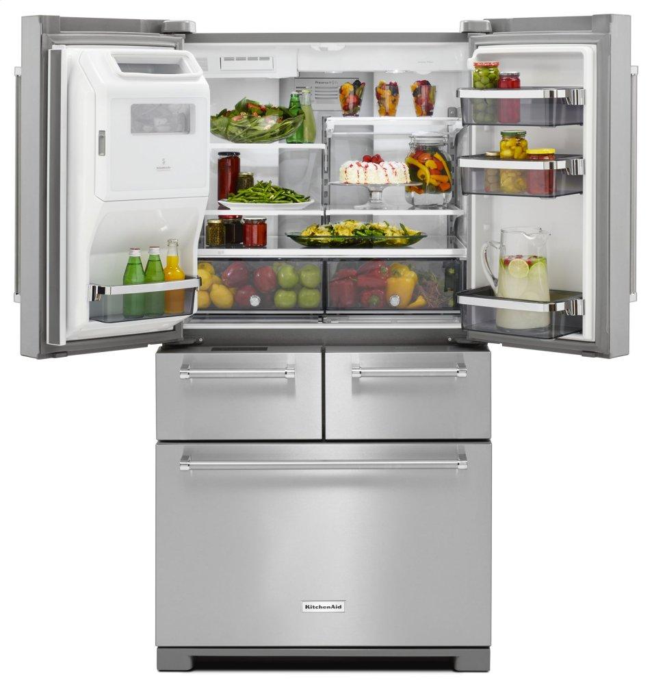 25.8 Cu. Ft. 36-Inch Multi-Door Freestanding Refrigerator - Stainless Steel