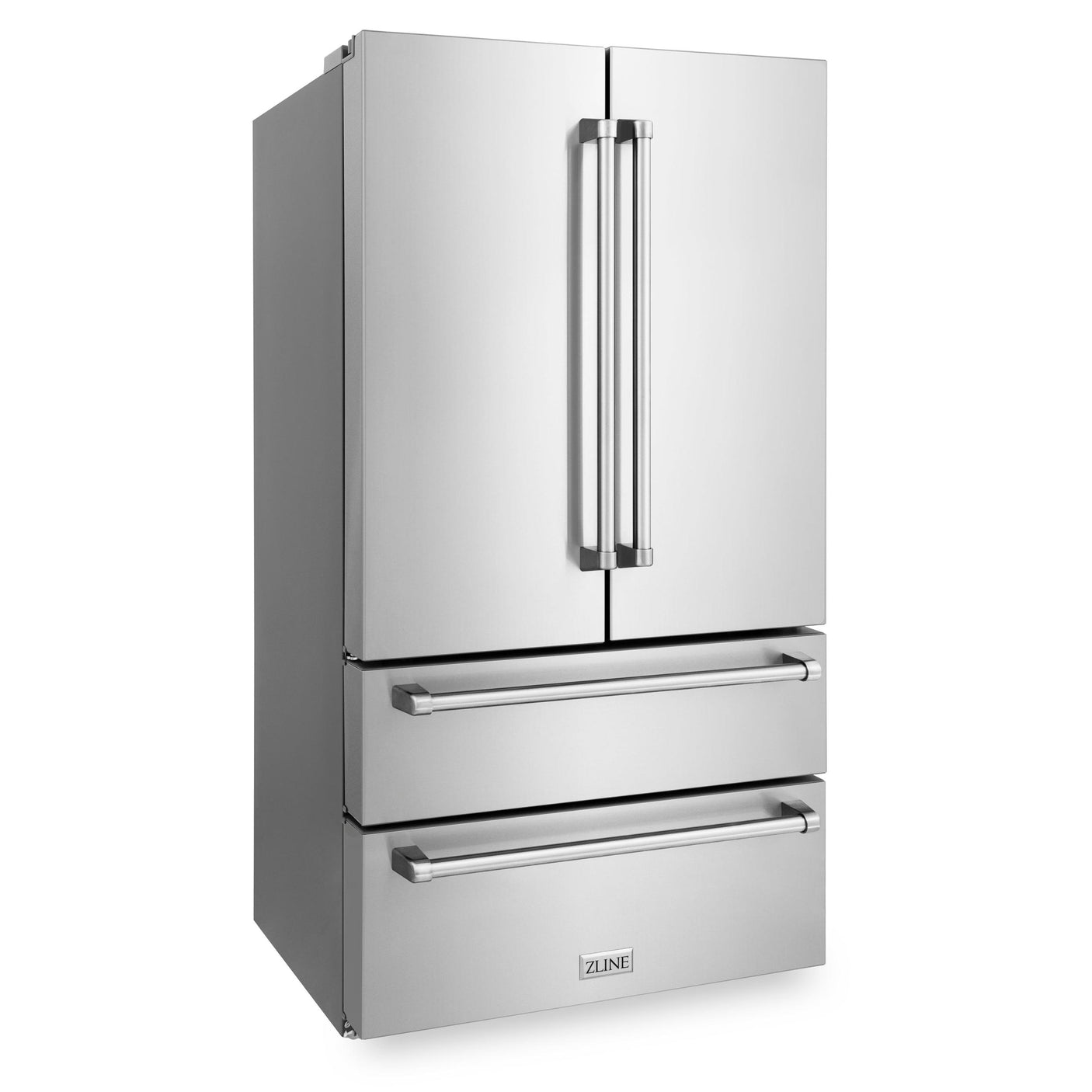 ZLINE 36" 22.5 cu. ft Freestanding French Door Refrigerator with Ice Maker in Fingerprint Resistant Stainless Steel (RFM-36) [Color: Stainless Steel]