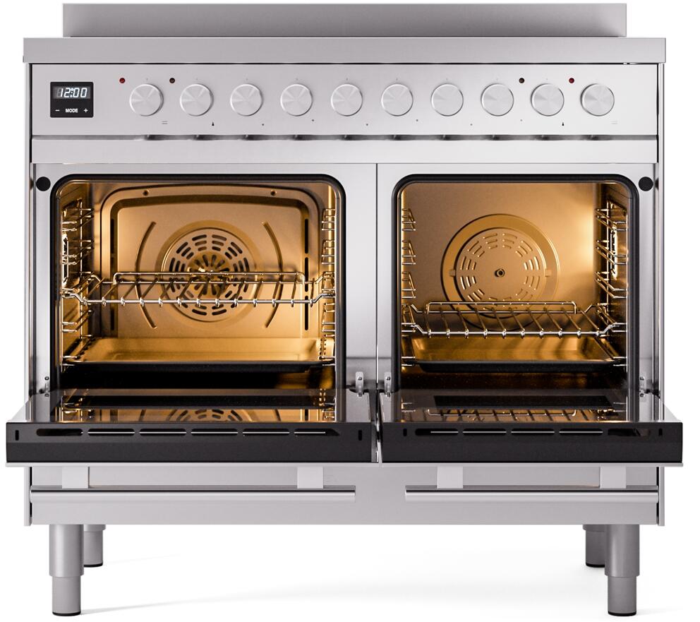 Professional Plus II 40 Inch Electric Freestanding Range in Stainless Steel with Trim