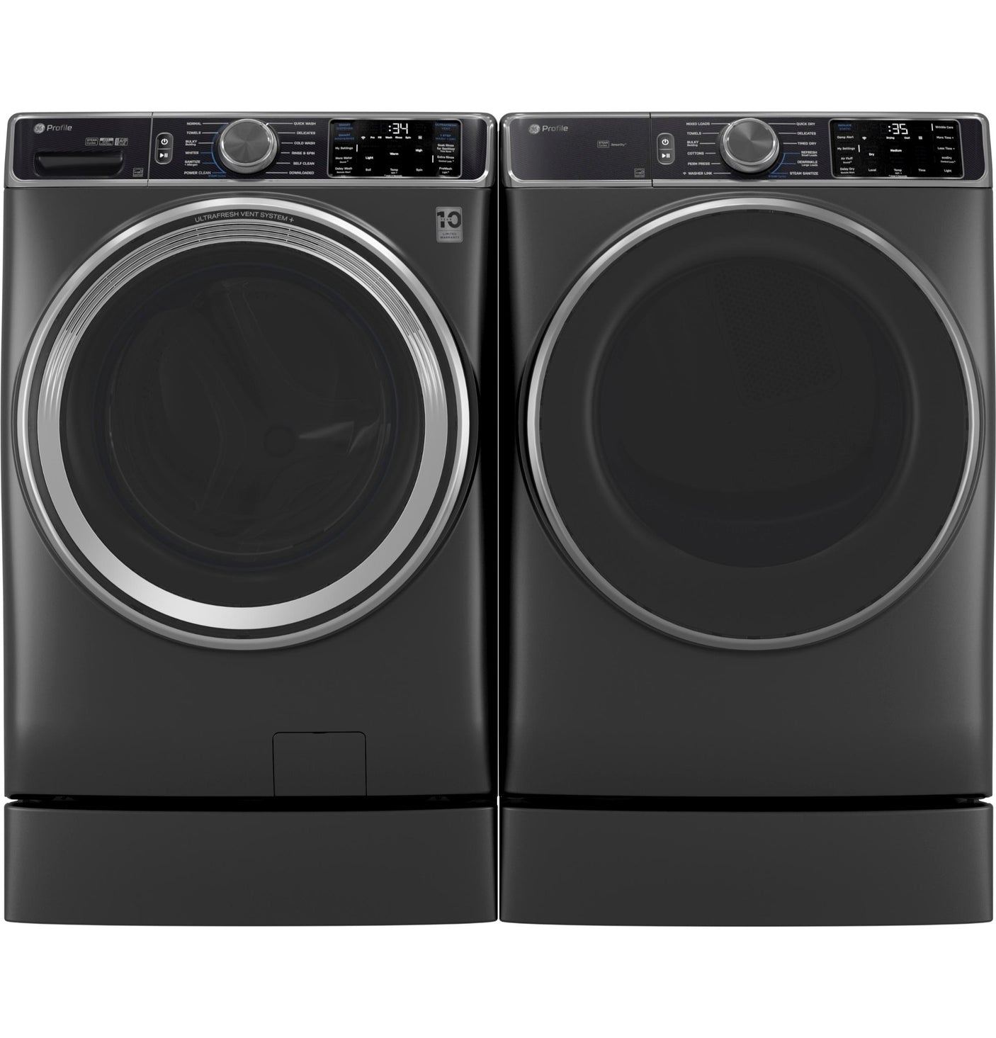 GE Profile™ ENERGY STAR® 7.8 cu. ft. Capacity Smart Front Load Electric Dryer with Steam and Sanitize Cycle