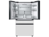 Bespoke 4-Door French Door Refrigerator (23 cu. ft.) with Beverage Center™ in White Glass