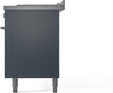 Professional Plus II 60 Inch Dual Fuel Liquid Propane Freestanding Range in Blue Grey with Trim