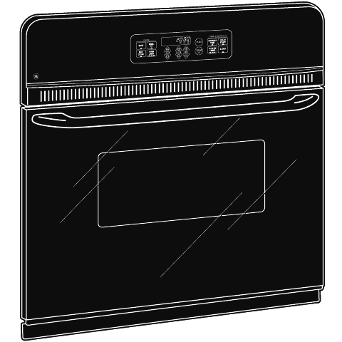 GE® 24" Electric Single Self-Cleaning Wall Oven