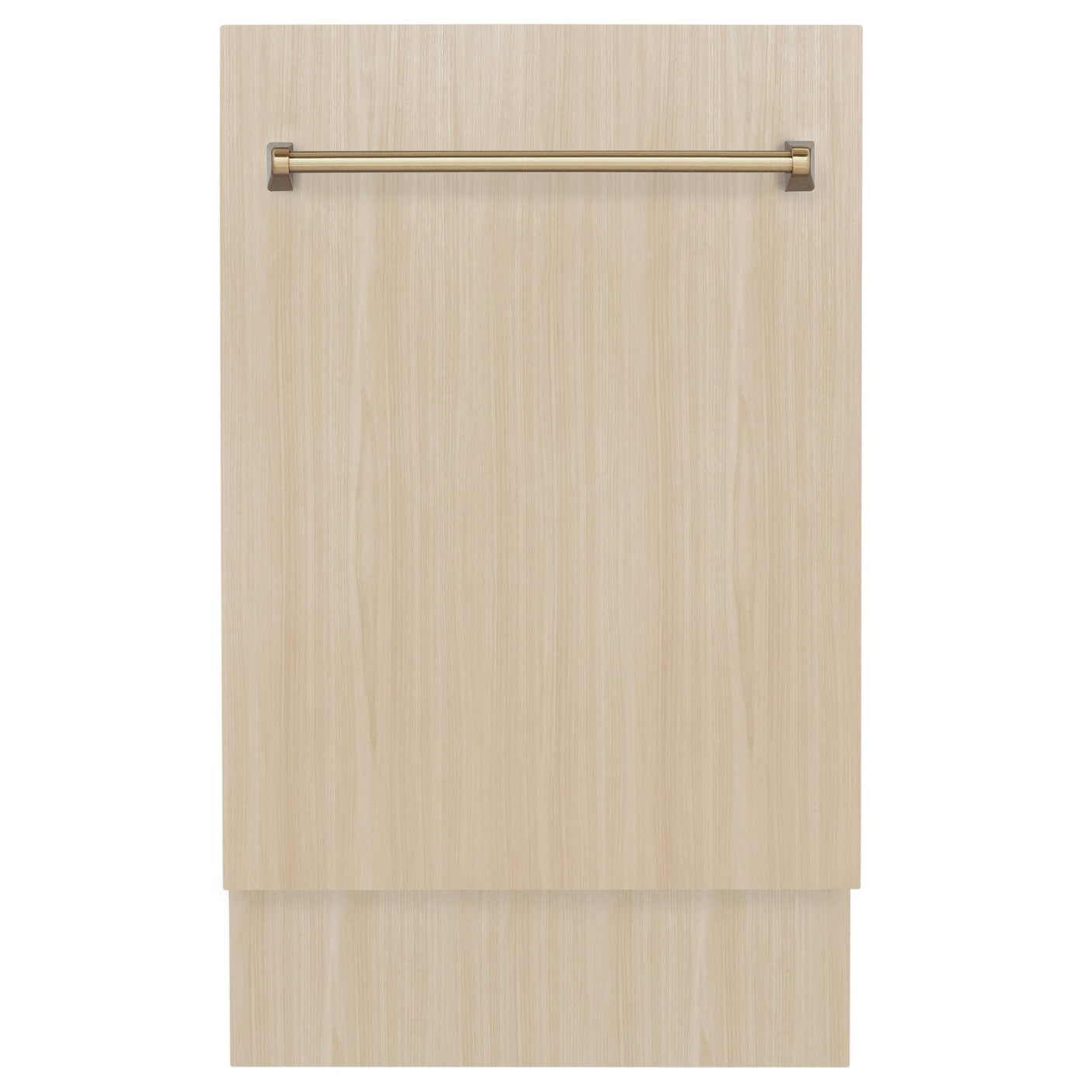 ZLINE Autograph Edition 18? Tallac Series 3rd Rack Top Control Dishwasher in Custom Panel Ready with Champagne Bronze Handle, 51dBa (DWVZ-18-CB)