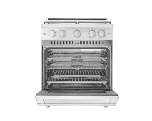 Gas Pro Range, Silver Stainless Steel, Natural Gas