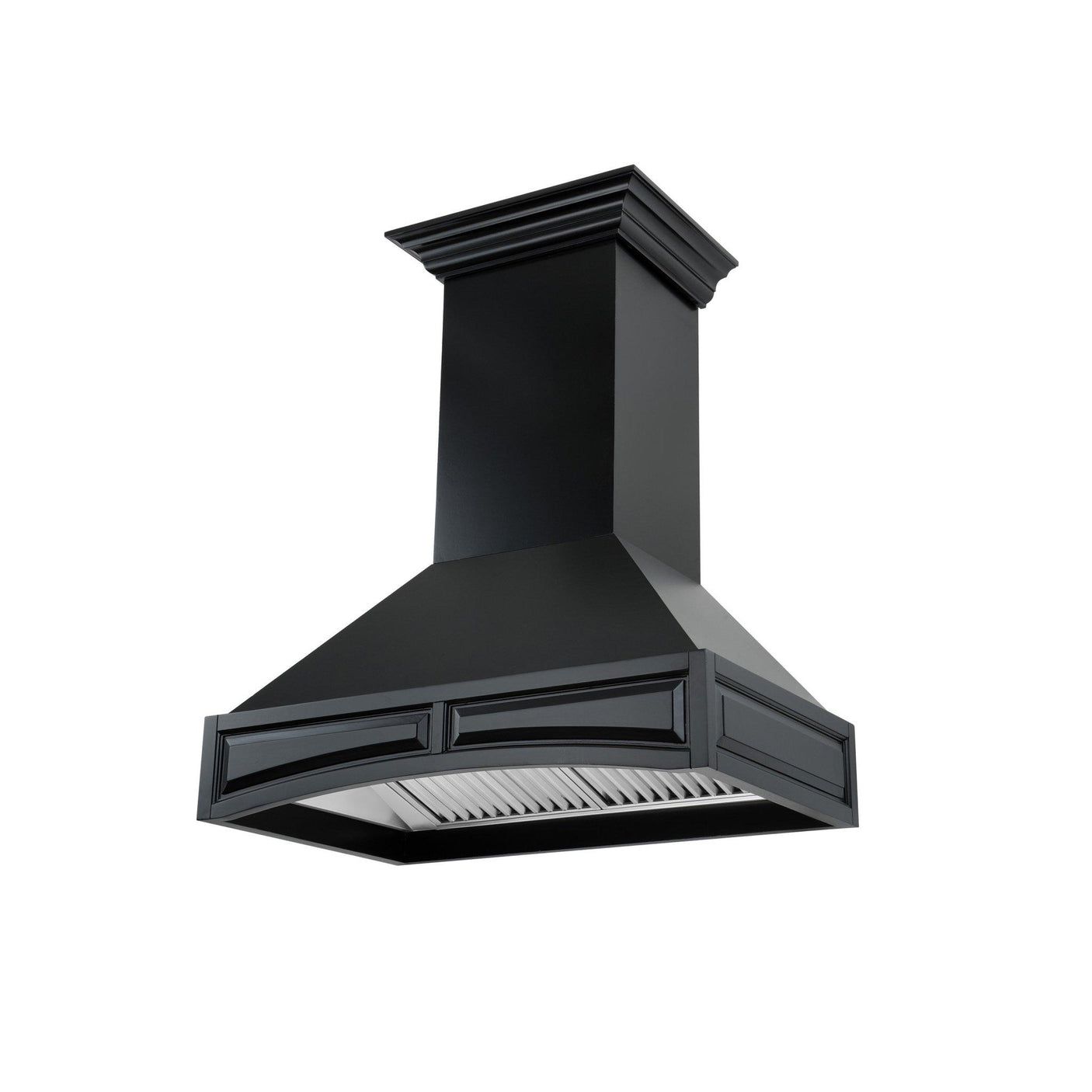 ZLINE Wooden Wall Mount Range Hood in Black - Includes Motor (321CC) [Size: 30 inch]