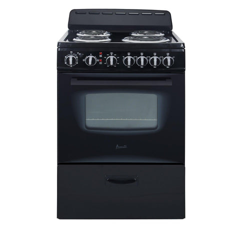 Avanti 24" Electric Range Oven with Framed Glass Door - Stainless Steel / 2.6 cu. ft.