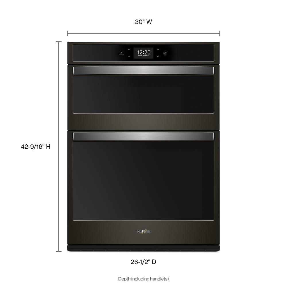 6.4 cu. ft. Smart Combination Convection Wall Oven with Air Fry, when Connected