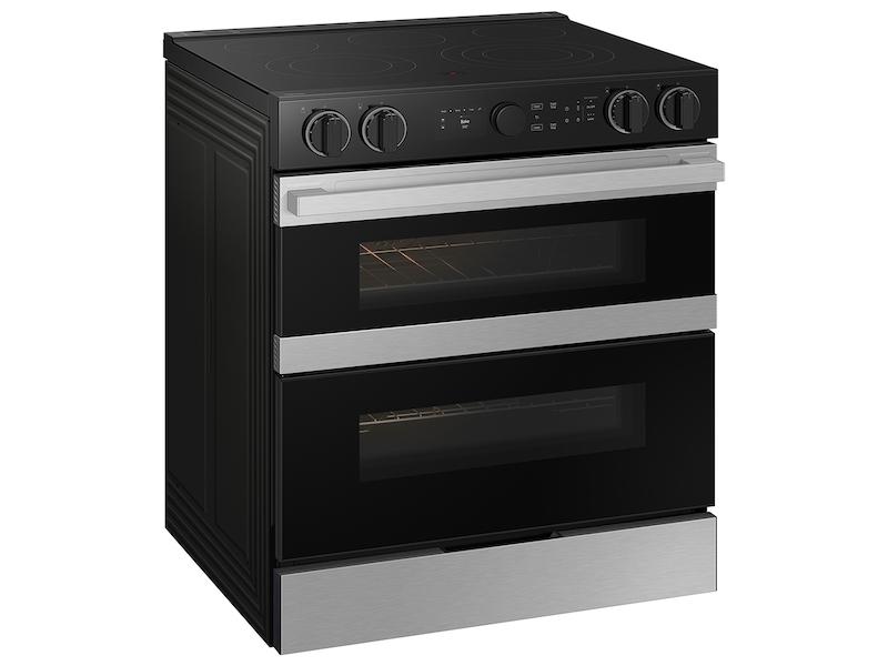 Bespoke Smart Slide-In Electric Range 6.3 cu. ft. with Flex Duo™ & Illuminated Precision Knobs in Stainless Steel