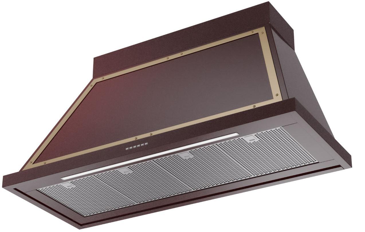 Nostalgie 48 Inch Burgundy Wall Mount Convertible Range Hood