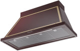 Nostalgie 48 Inch Burgundy Wall Mount Convertible Range Hood