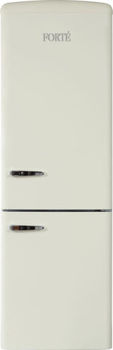 F12BFRES450RCR 24" 450 Series Bottom Freezer Retro Refrigerator with 11.65 cu. ft. Capacity, Adjustable Glass Shelves, Crisper Drawer, LED Lighting, Egg Tray, Energy Star, in Cream