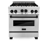 ZLINE Autograph Edition 30" 4.0 cu. ft. Range with Gas Stove and Gas Oven in Stainless Steel with Accents (RGZ-30) [Color: Champagne Bronze]