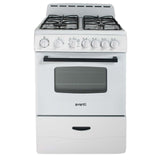 Avanti 24" Compact Gas Range Oven - Stainless Steel / 2.6 cu. ft.