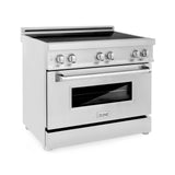 ZLINE 36" 4.6 cu. ft. Induction Range with a 4 Element Stove and Electric Oven in Stainless Steel (RAIND-36) [Color: DuraSnow®]