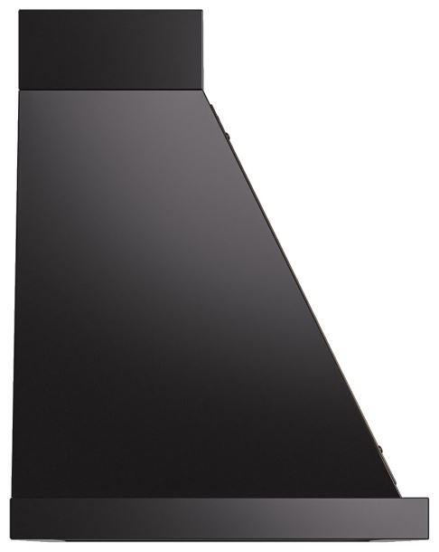 Nostalgie 40 Inch Glossy Black Wall Mount Convertible Range Hood