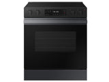 Bespoke 6.3 cu. ft. Smart Slide-In Electric Range with Precision Knobs in Matte Black Steel