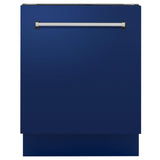 ZLINE 24" Tallac Series 3rd Rack Dishwasher with Traditional Handle, 51dBa (DWV-24) [Color: Blue Gloss]