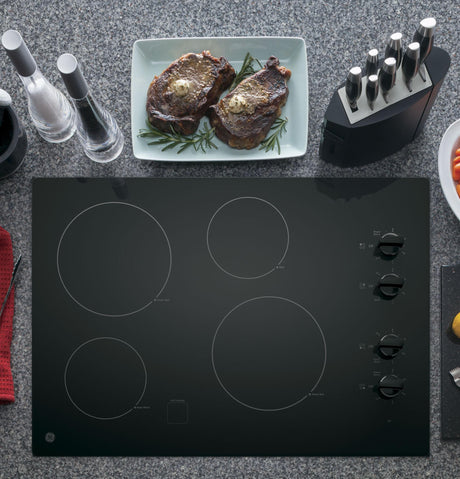 GE® 30" Built-In Knob Control Electric Cooktop