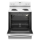 30-inch Amana® Electric Range with Self Clean - white