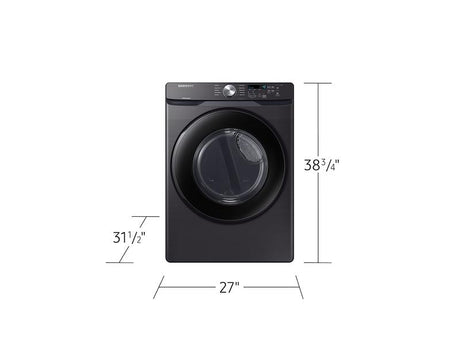 7.5 cu. ft. Gas Dryer with Sensor Dry in Brushed Black