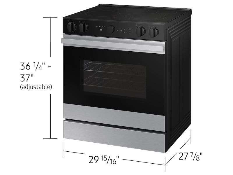 Bespoke 6.3 cu. ft. Smart Slide-In ENERGY STAR® Certified Electric Range with Air Fry in Stainless Steel