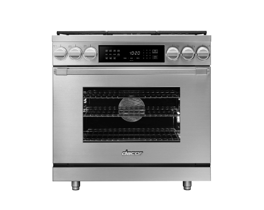 Dual Fuel Pro Range, Silver Stainless Steel, Liquid Propane