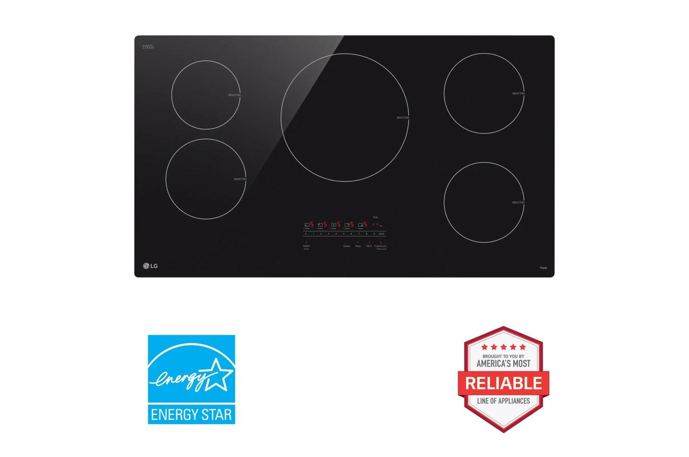 36" Smart Induction Cooktop with UltraHeat™ 4.3kW Element