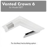 ZLINE Vented Crown Molding Profile 6 for Wall Mount Range Hood (CM6V-KBTT)