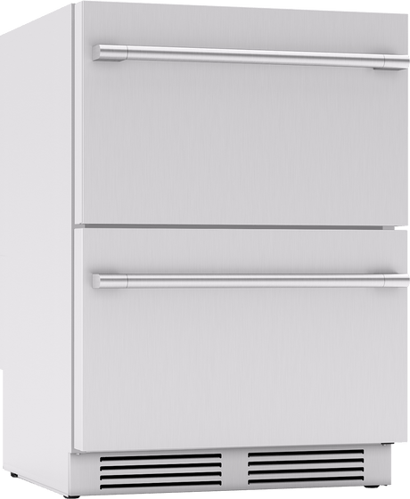 Presrv Refrigerator Drawers, 24in Compact, Outdoor, SS, 2 Zone