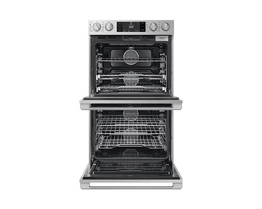 30" Steam-Assisted Double Wall Oven, Silver Stainless Steel