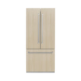 ZLINE 36" 19.6 cu. Ft. Panel Ready Built-In 3-Door French Door Refrigerator with Internal Water and Ice Dispenser (RBIV-36)