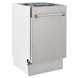 ZLINE 18" Tallac Series 3rd Rack Top Control Dishwasher with Traditional Handle, 51dBa [Color: 304 Stainless]