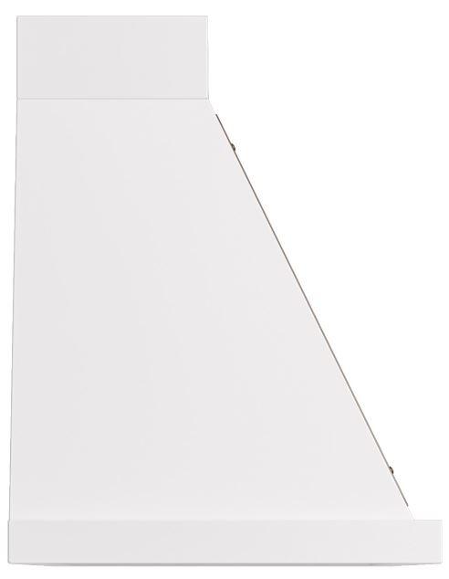 Nostalgie 48 Inch White Wall Mount Convertible Range Hood