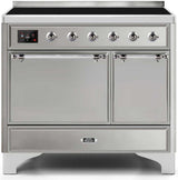 Majestic II 40 Inch Electric Freestanding Range in Stainless Steel with Chrome Trim