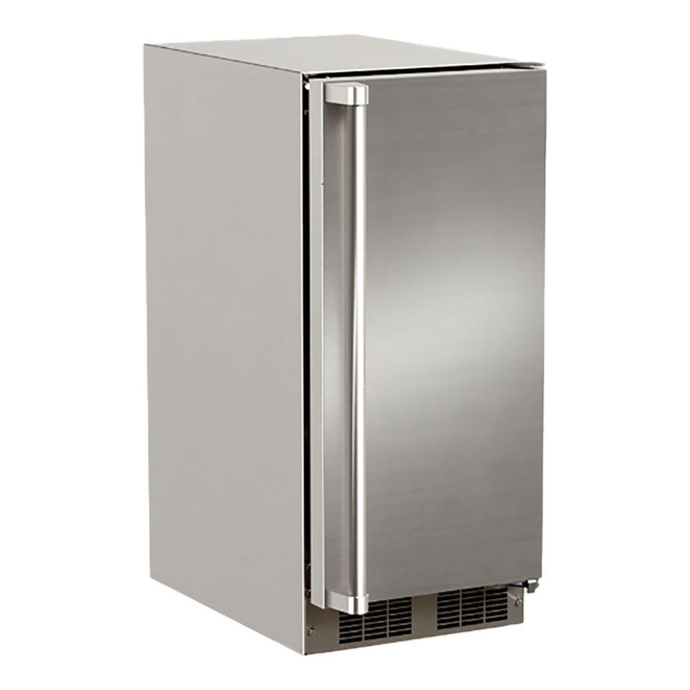 15-In Outdoor Built-In Crescent Ice Machine with Door Style - Stainless Steel