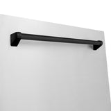 ZLINE Autograph Edition 24" 3rd Rack Top Touch Control Tall Tub Dishwasher in Stainless Steel with Accent Handle, 45dBa (DWMTZ-304-24) [Color: Matte Black]