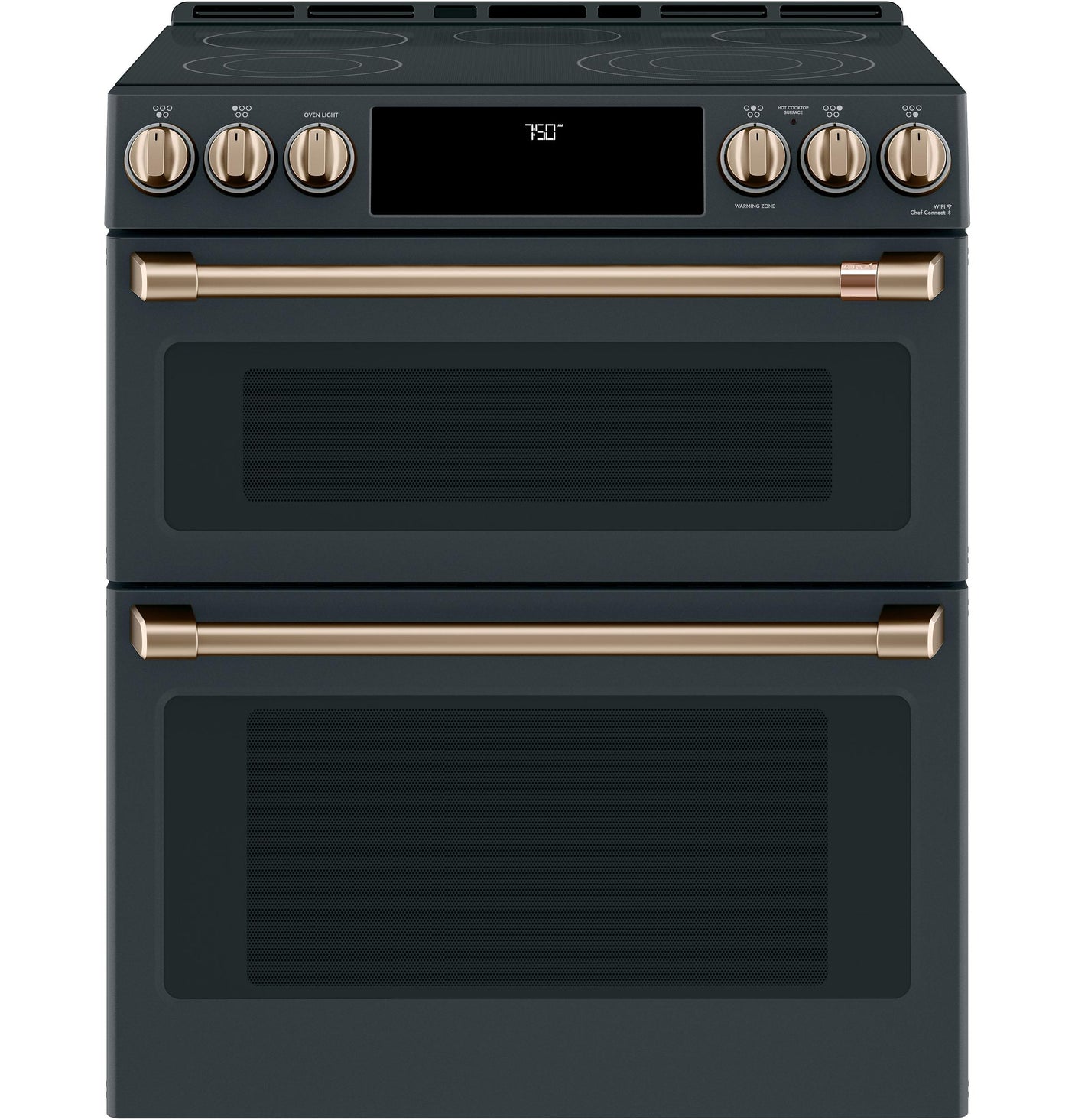 Café™ 30" Smart Slide-In, Front-Control, Radiant and Convection Double-Oven Range