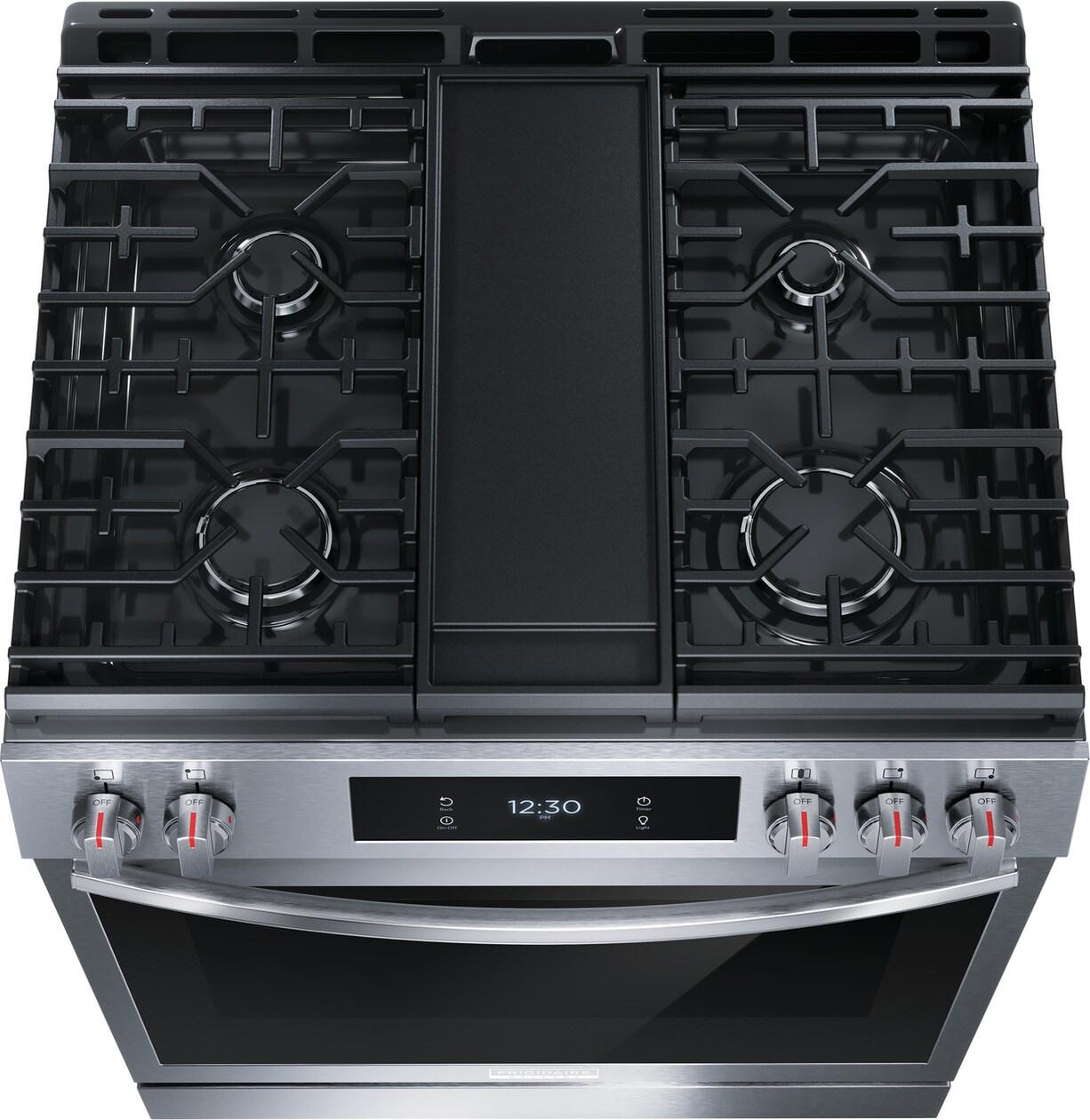 Frigidaire Gallery 30" Front Control Gas Range with Total Convection