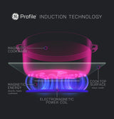 GE Profile™ 30" Smart Slide-In Fingerprint Resistant Front-Control Induction and Convection Range with No Preheat Air Fry