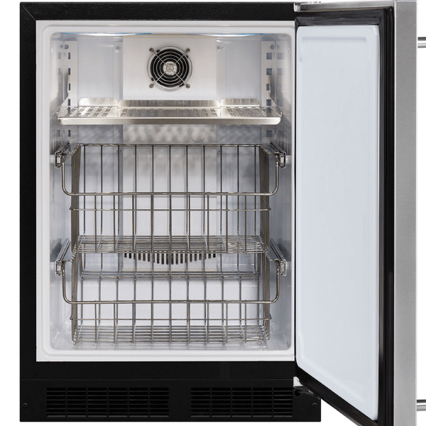 24-In Built-In High-Capacity Freezer with Door Style - Stainless Steel