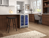 Presrv Wine Cooler, 24in UC, SS+Gls, Fr Door, 2Z