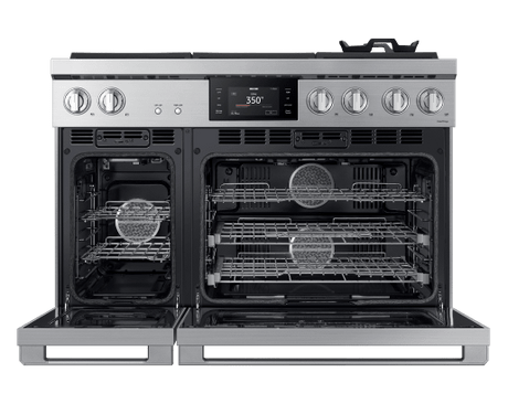 48" Gas Range, Silver Stainless, Natural Gas/Liquid Propane